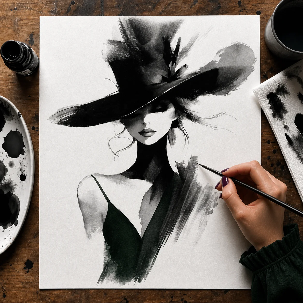 The Watercolor Fashion Class